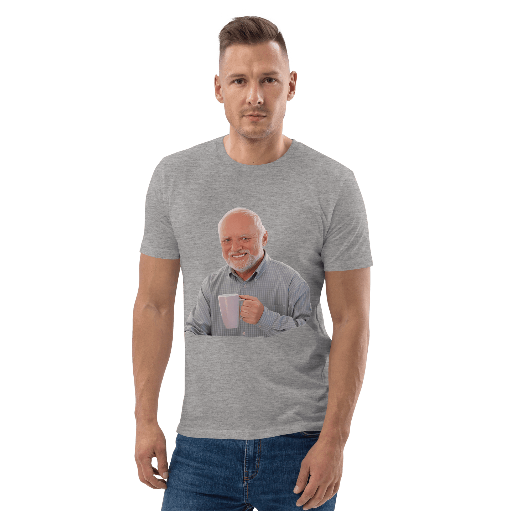 Hide The Pain Herold Premium Organic T-Shirt Meme - Cotton Pink | Shirtposting