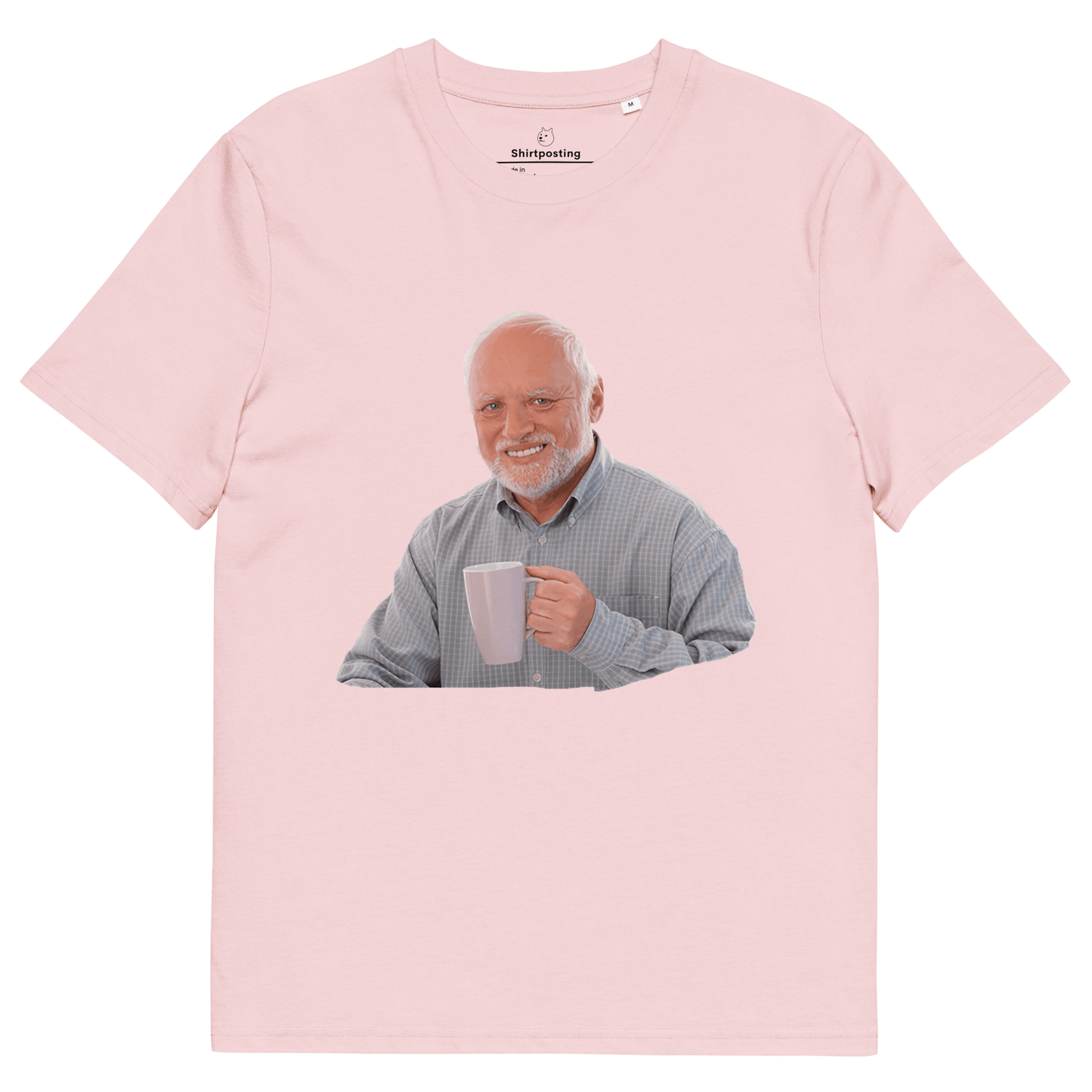 Hide The Pain Herold Premium Organic T-Shirt Meme - Cotton Pink | Shirtposting
