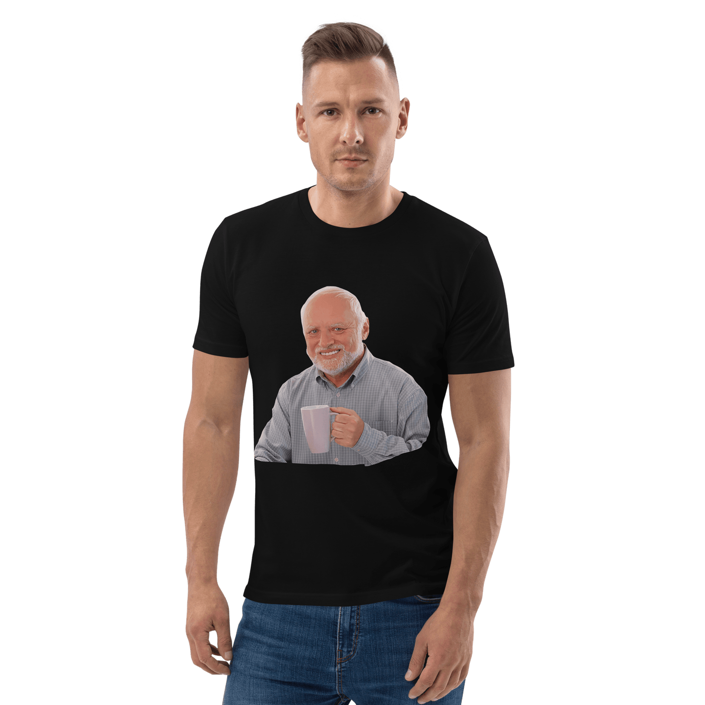Hide The Pain Herold Premium Organic T-Shirt Meme - Cotton Pink | Shirtposting
