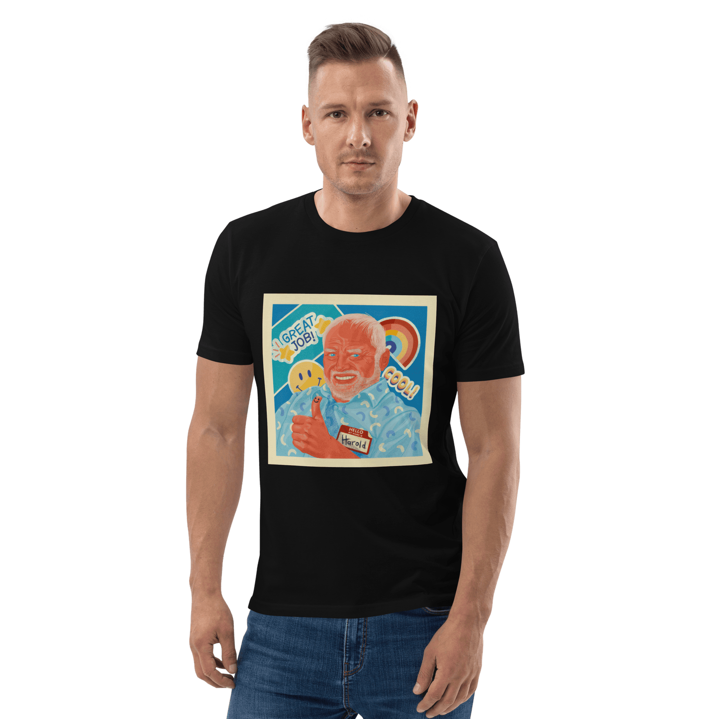 Hide The Pain Herold Premium Organic T-Shirt Meme - Dark Heather Grey | Shirtposting