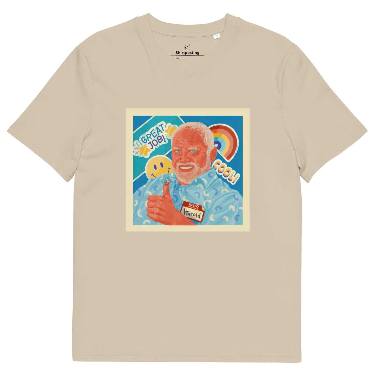 Hide The Pain Herold Premium Organic T-Shirt Meme - Desert Dust | Shirtposting