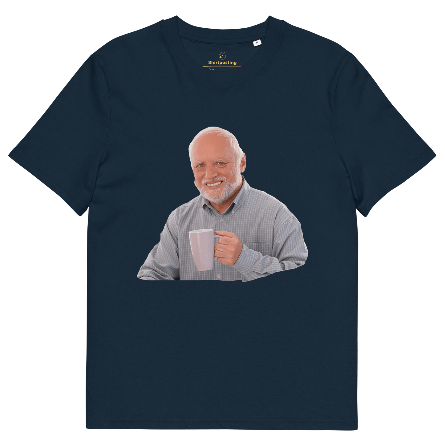 Hide The Pain Herold Premium Organic T-Shirt Meme - French Navy | Shirtposting