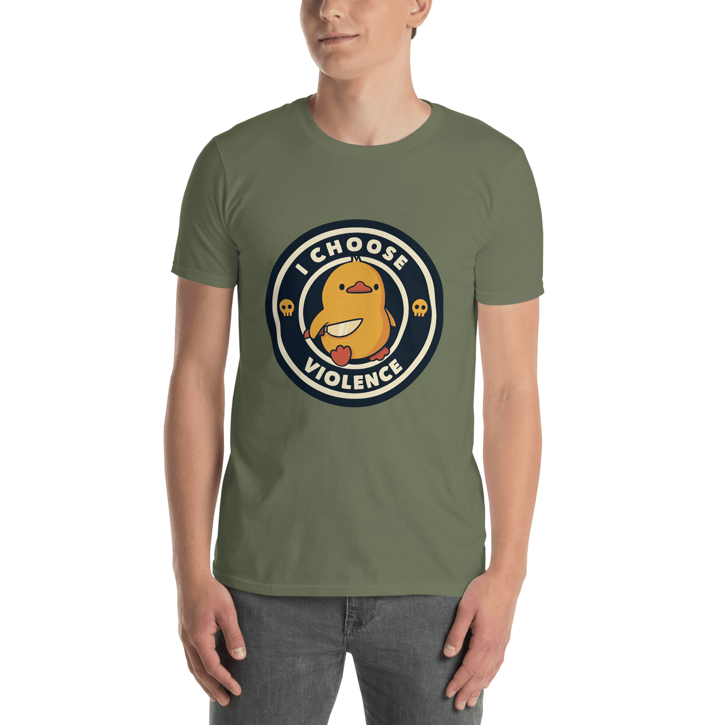I Choose Violence Classic T-Shirt Meme - Sport Grey | Shirtposting