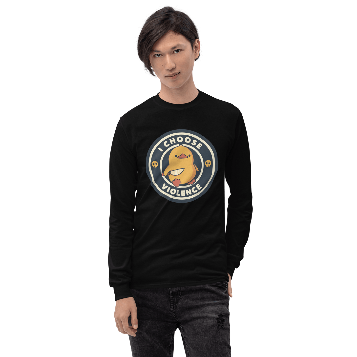 I Choose Violence Long Sleeve T-Shirt Meme - Royal | Shirtposting