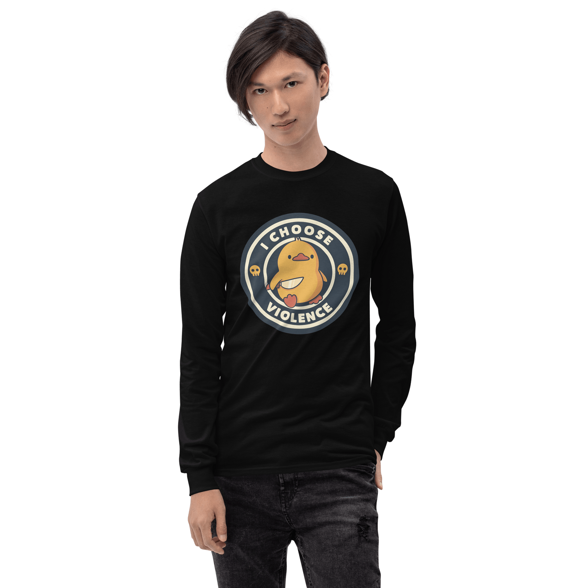 I Choose Violence Long Sleeve T-Shirt Meme - Royal | Shirtposting