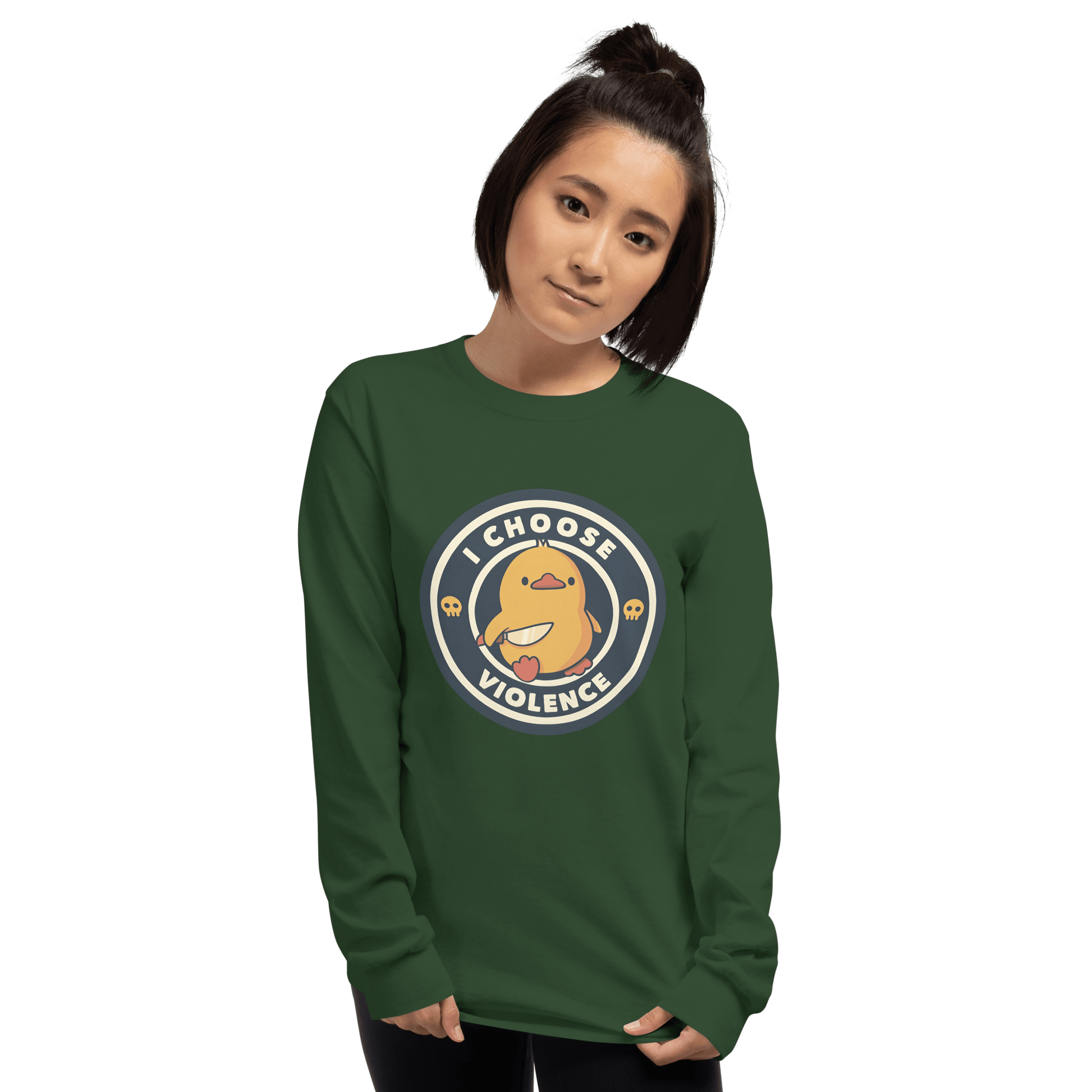 I Choose Violence Long Sleeve T-Shirt Meme - Royal | Shirtposting