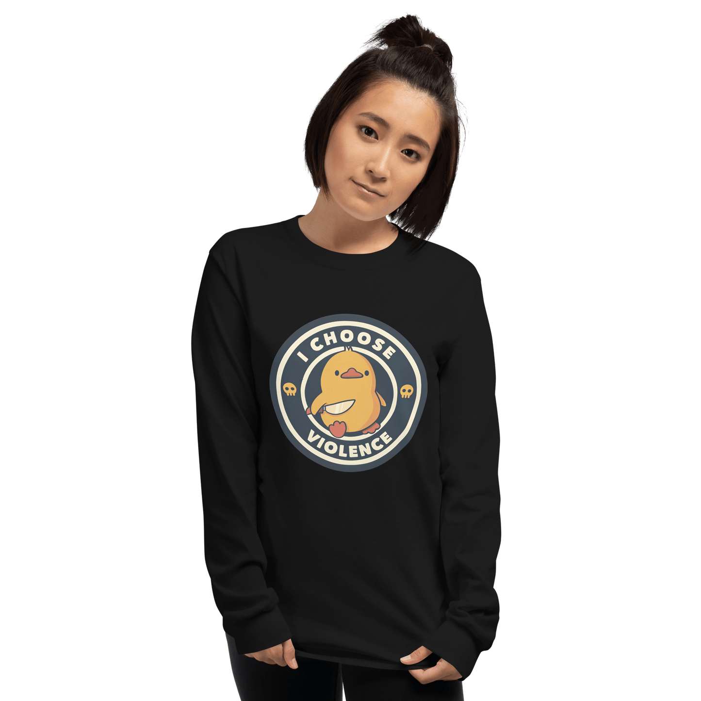 I Choose Violence Long Sleeve T-Shirt Meme - Royal | Shirtposting