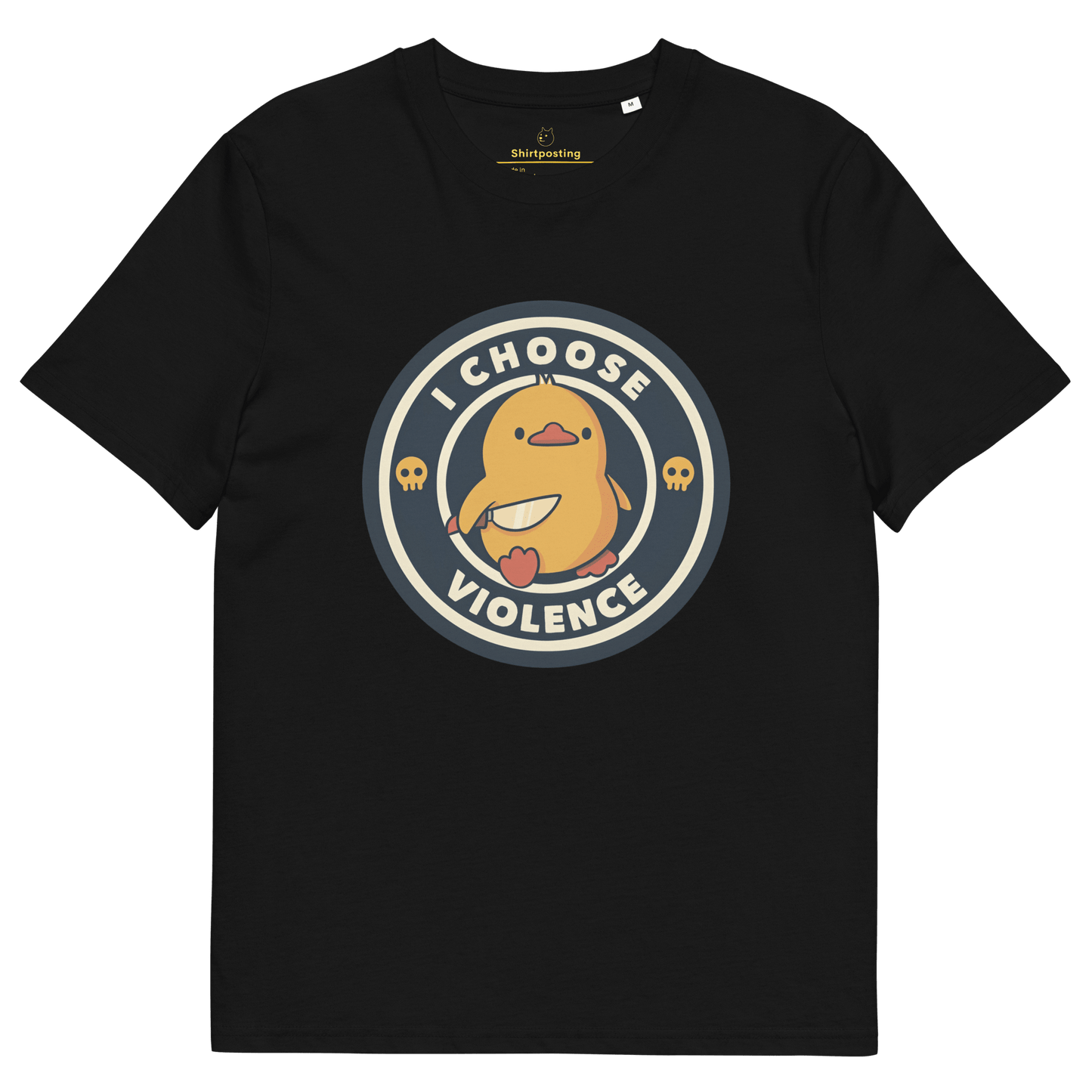 I Choose Violence Premium Organic T-Shirt Meme - Black | Shirtposting