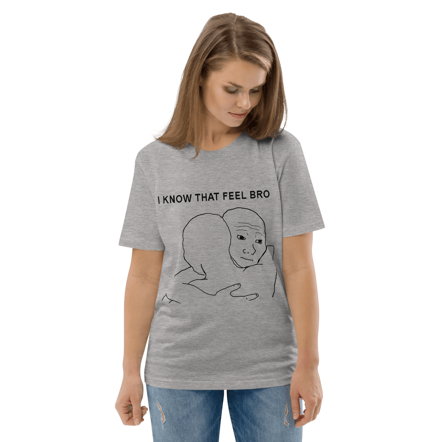 I Know That Feel Premium Organic T-Shirt Meme - Cotton Pink | Shirtposting