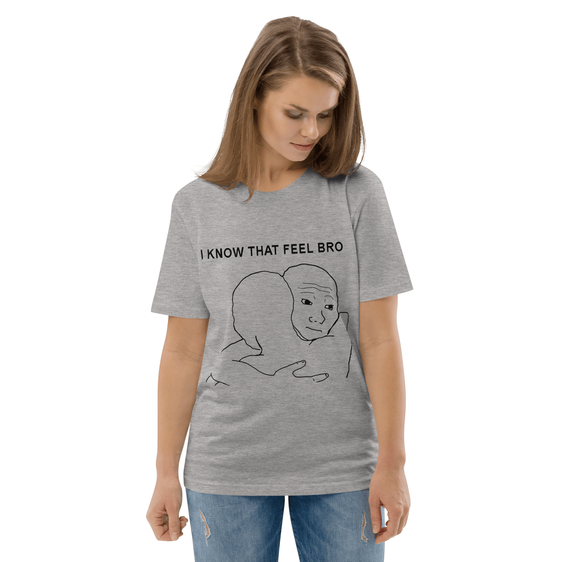 I Know That Feel Premium Organic T-Shirt Meme - Cotton Pink | Shirtposting