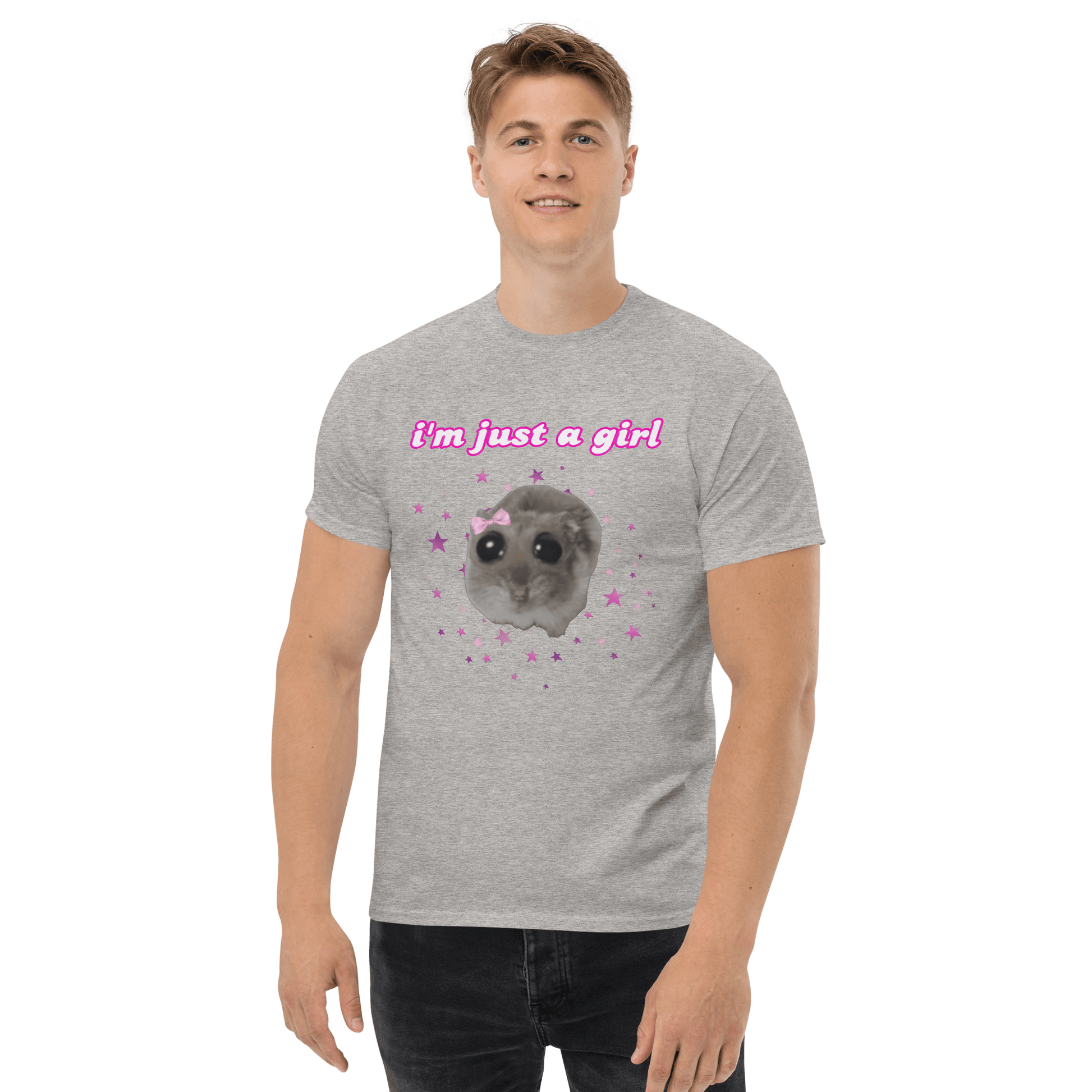I'm Just a Girl Classic T-Shirt Meme - Military Green | Shirtposting
