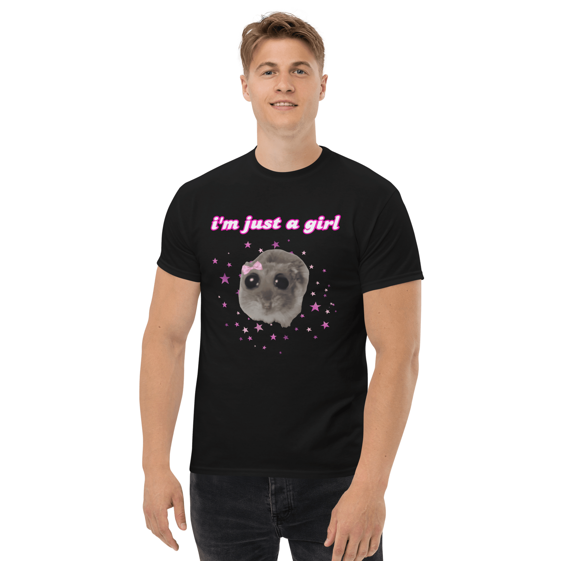 I'm Just a Girl Classic T-Shirt Meme - Royal | Shirtposting