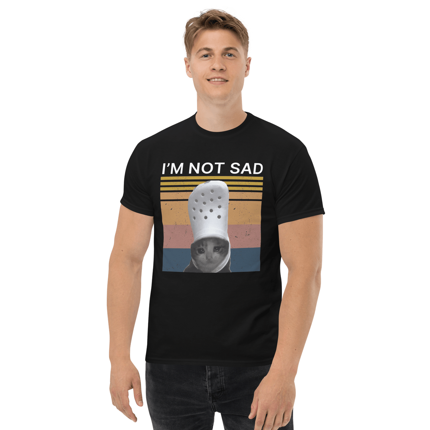 I'm Not Sad Classic T-Shirt Meme - Royal | Shirtposting