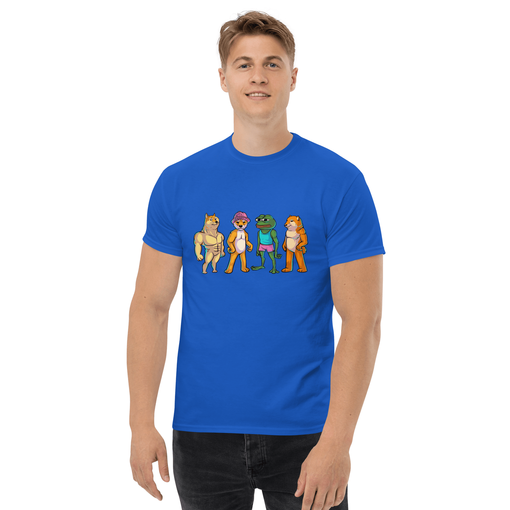 Meme Animal Classic T-Shirt Meme - Royal | Shirtposting