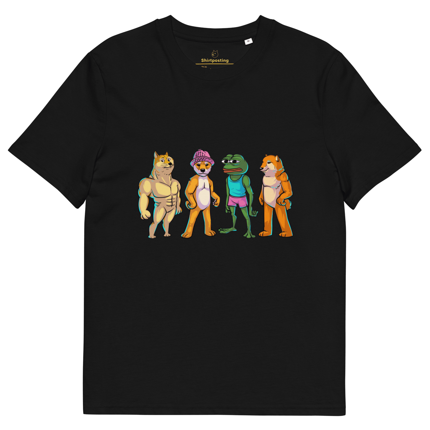 Meme Animal Premium Organic T-Shirt Meme - Black | Shirtposting
