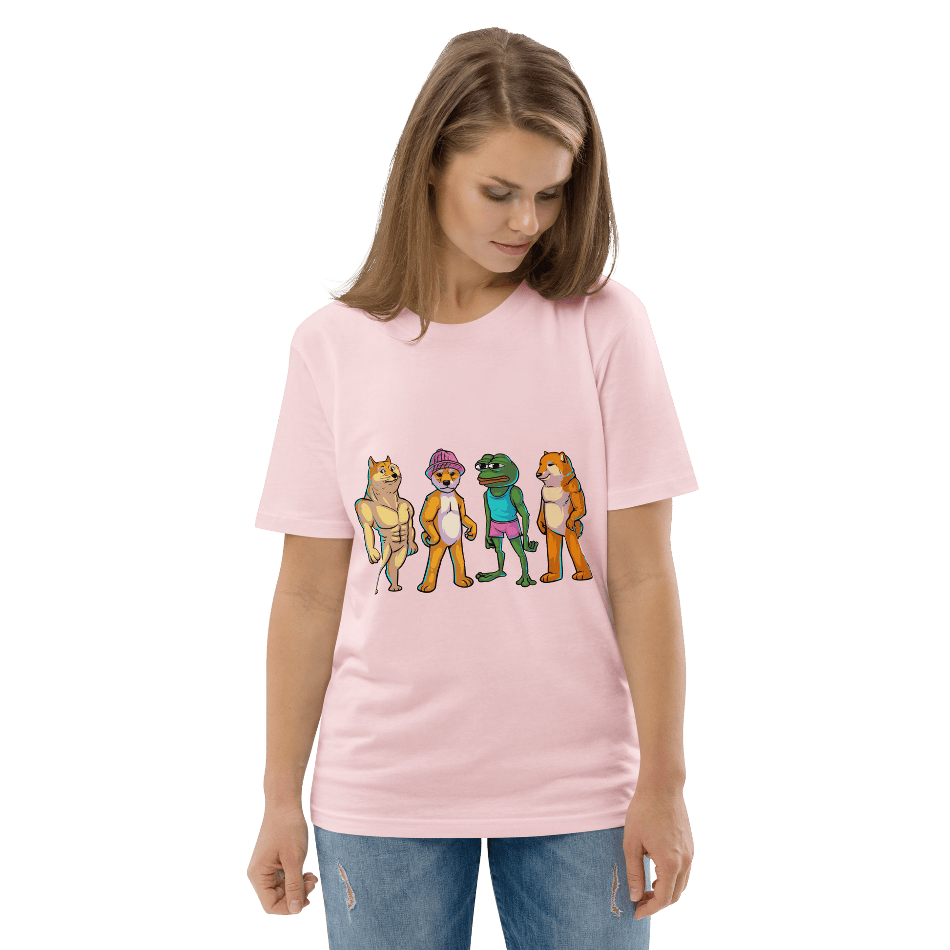 Meme Animal Premium Organic T-Shirt Meme - Cotton Pink | Shirtposting
