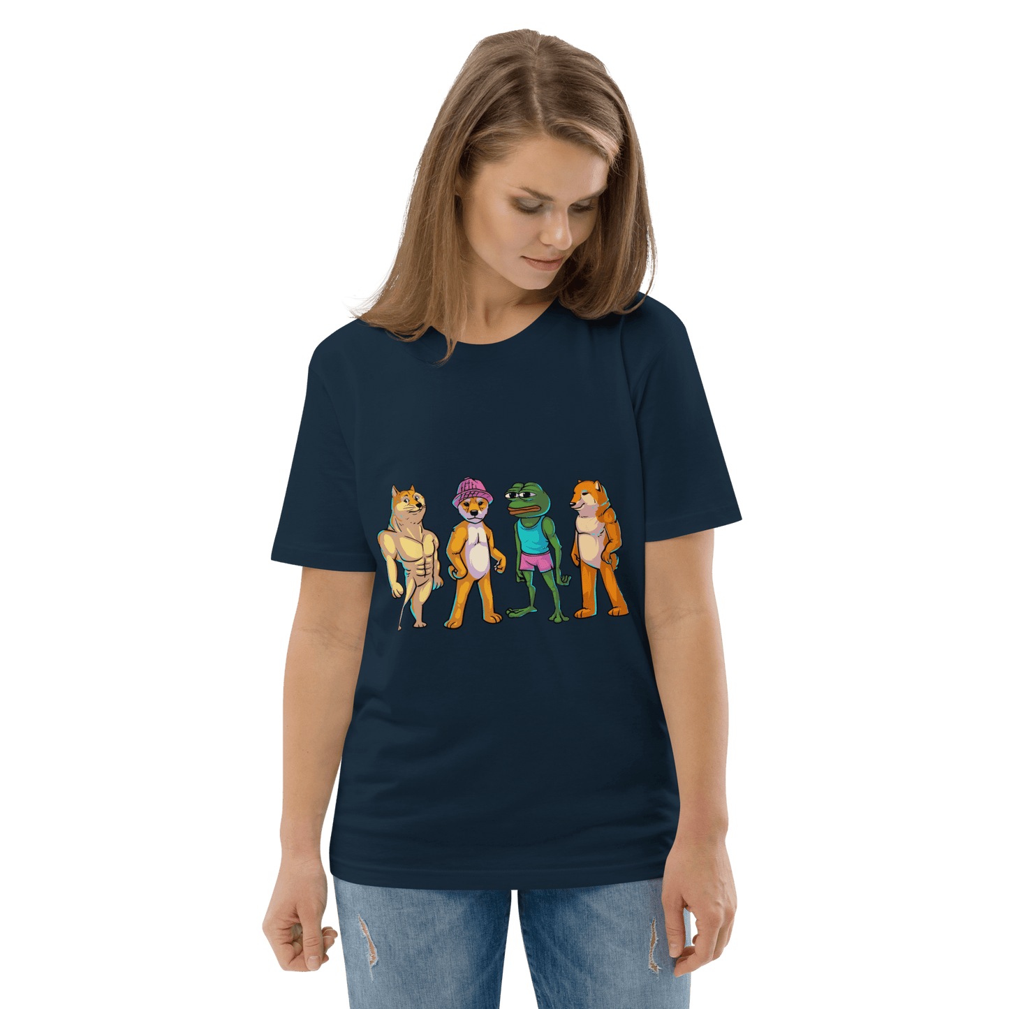 Meme Animal Premium Organic T-Shirt Meme - Cotton Pink | Shirtposting