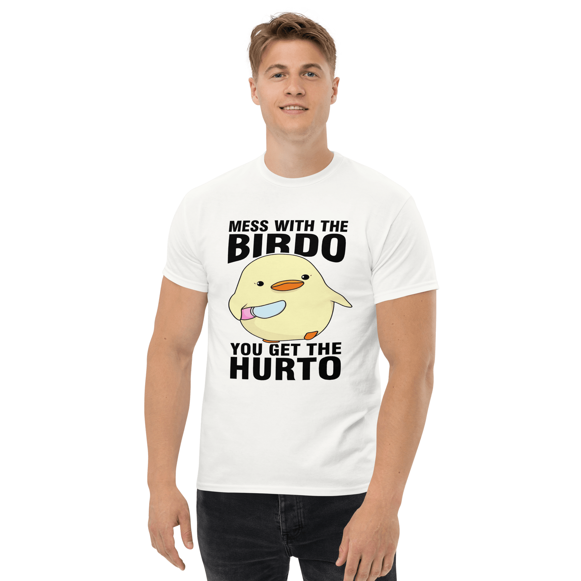 Mess With The Birdo Classic T-Shirt Meme - Ash | Shirtposting