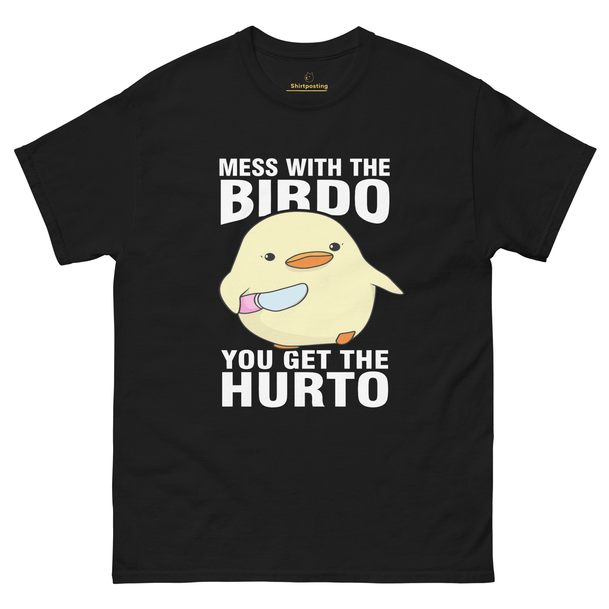 Mess With The Birdo Classic T-Shirt Meme - Black | Shirtposting