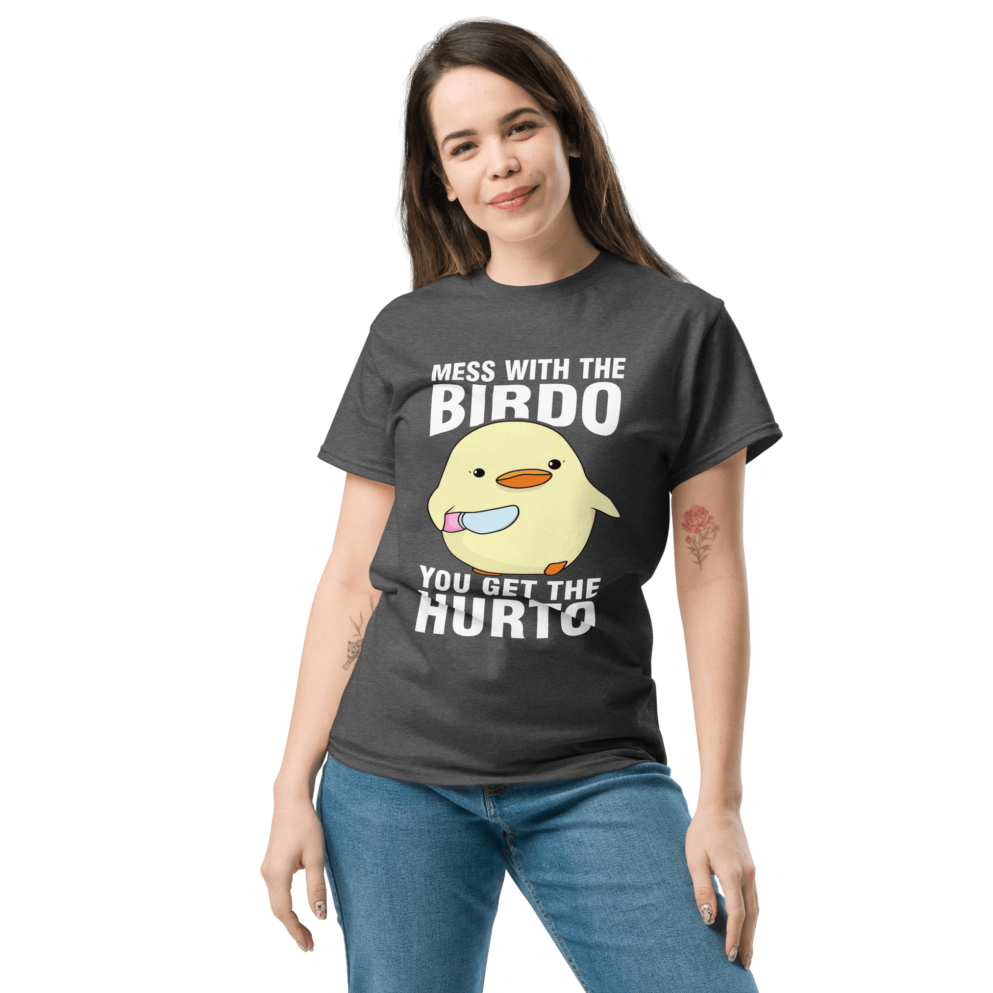 Mess With The Birdo Classic T-Shirt Meme - Military Green | Shirtposting