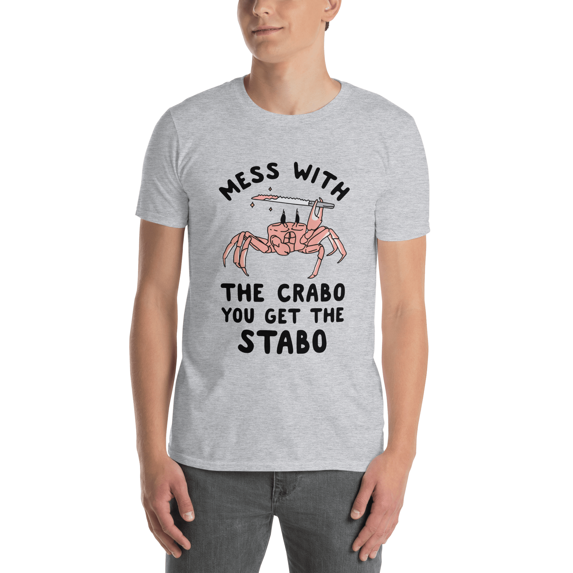 Mess With The Crabo Classic T-Shirt Meme - Natural | Shirtposting