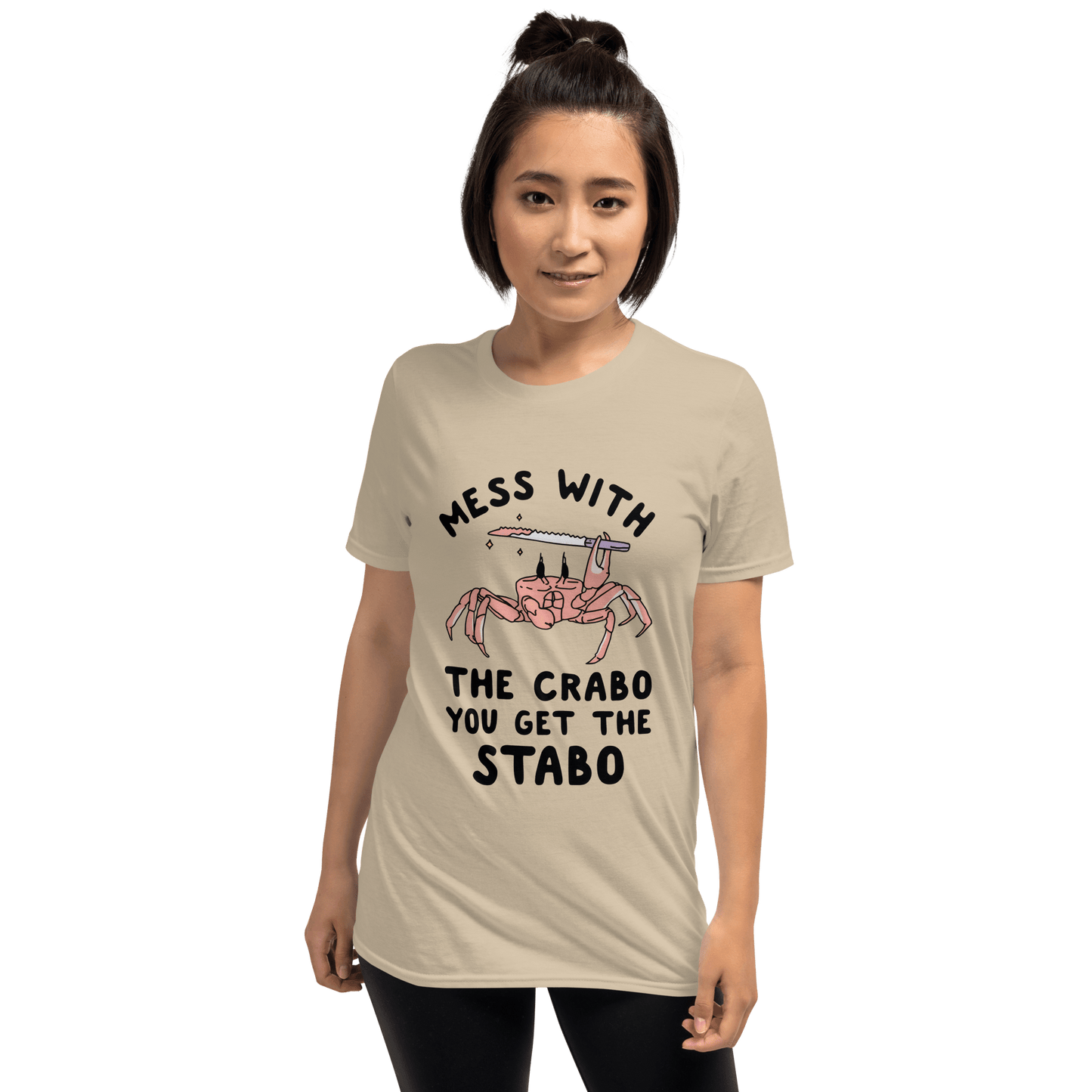 Mess With The Crabo Classic T-Shirt Meme - Sand | Shirtposting