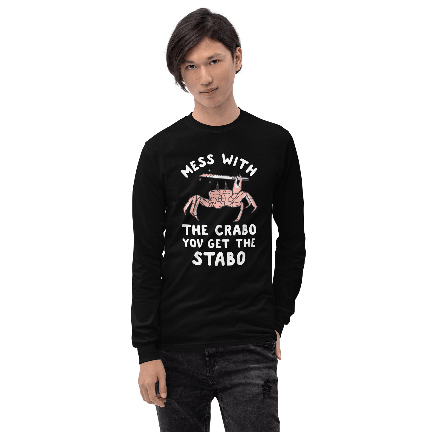 Mess With The Crabo Long Sleeve T-Shirt Meme - Royal | Shirtposting