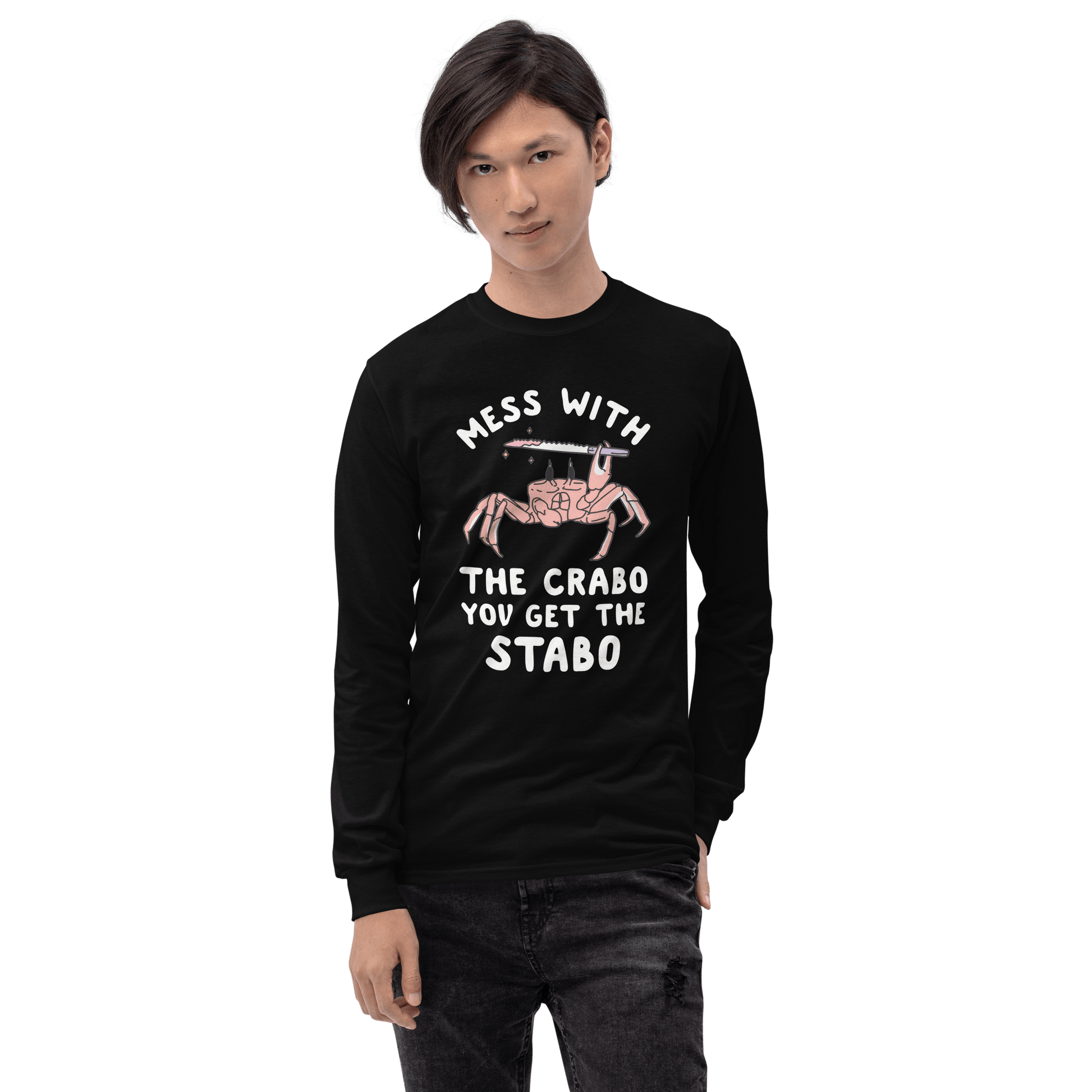 Mess With The Crabo Long Sleeve T-Shirt Meme - Royal | Shirtposting