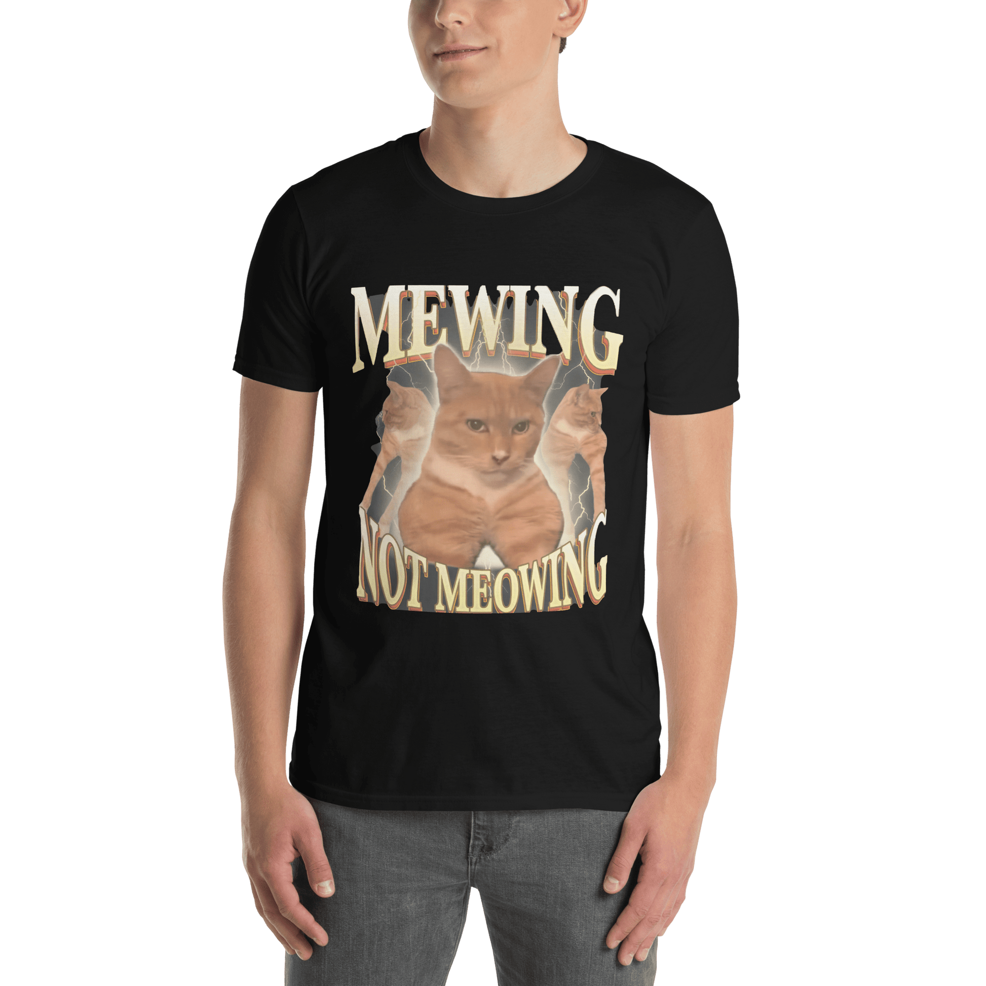 Mewing Classic T-Shirt Meme - Dark Heather Grey | Shirtposting