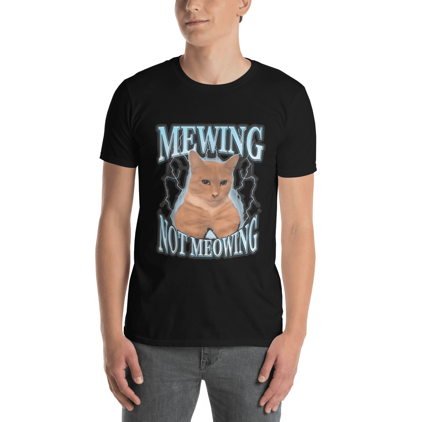 Mewing Classic T-Shirt Meme - Dark Heather Grey | Shirtposting
