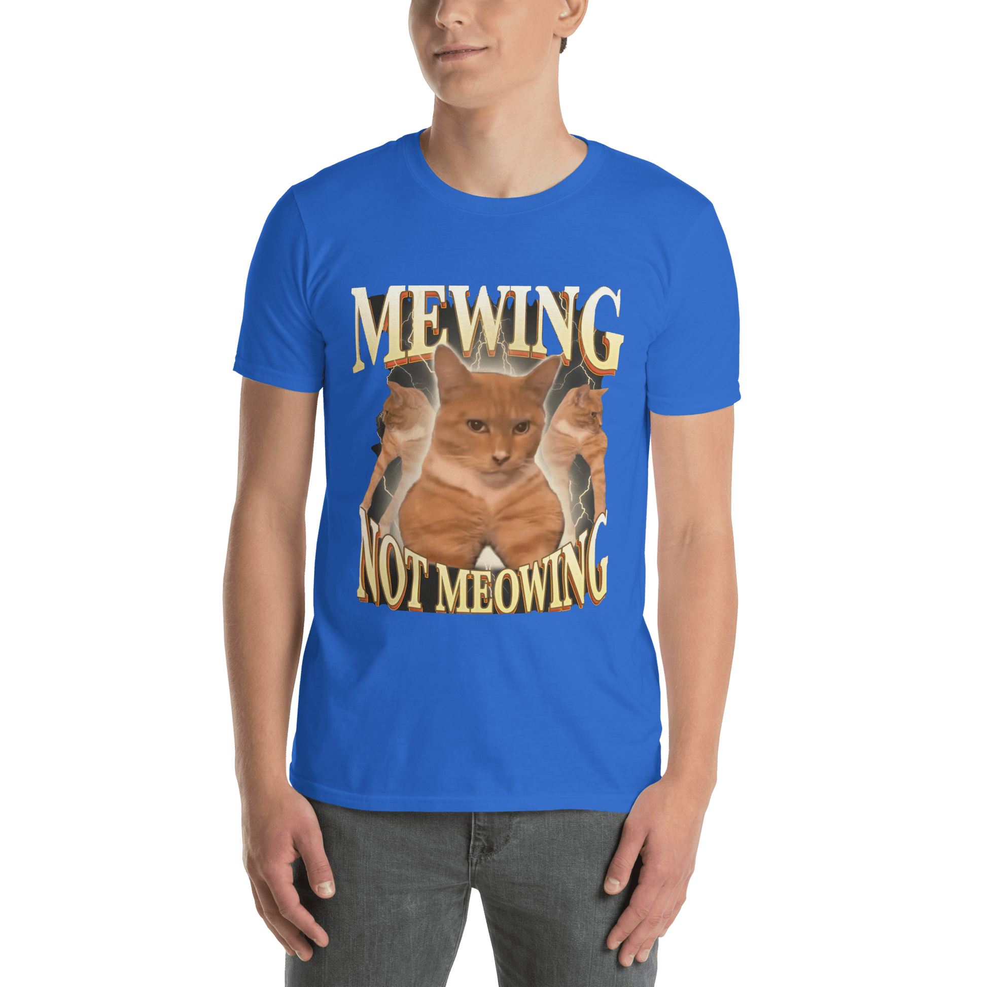 Mewing Classic T-Shirt Meme - Dark Heather Grey | Shirtposting