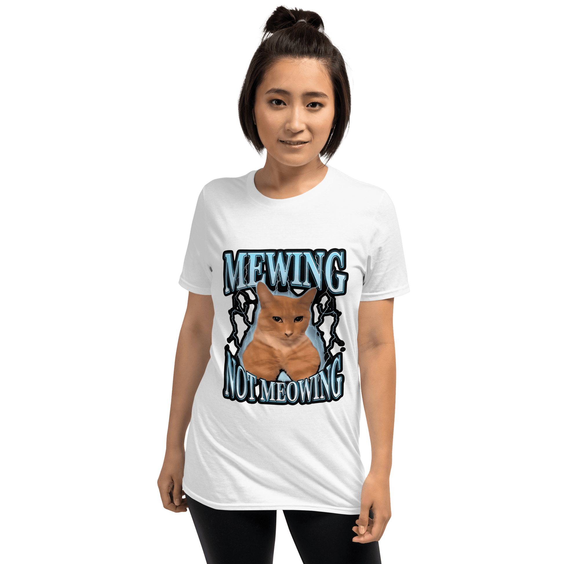 Mewing Classic T-Shirt Meme - Natural | Shirtposting