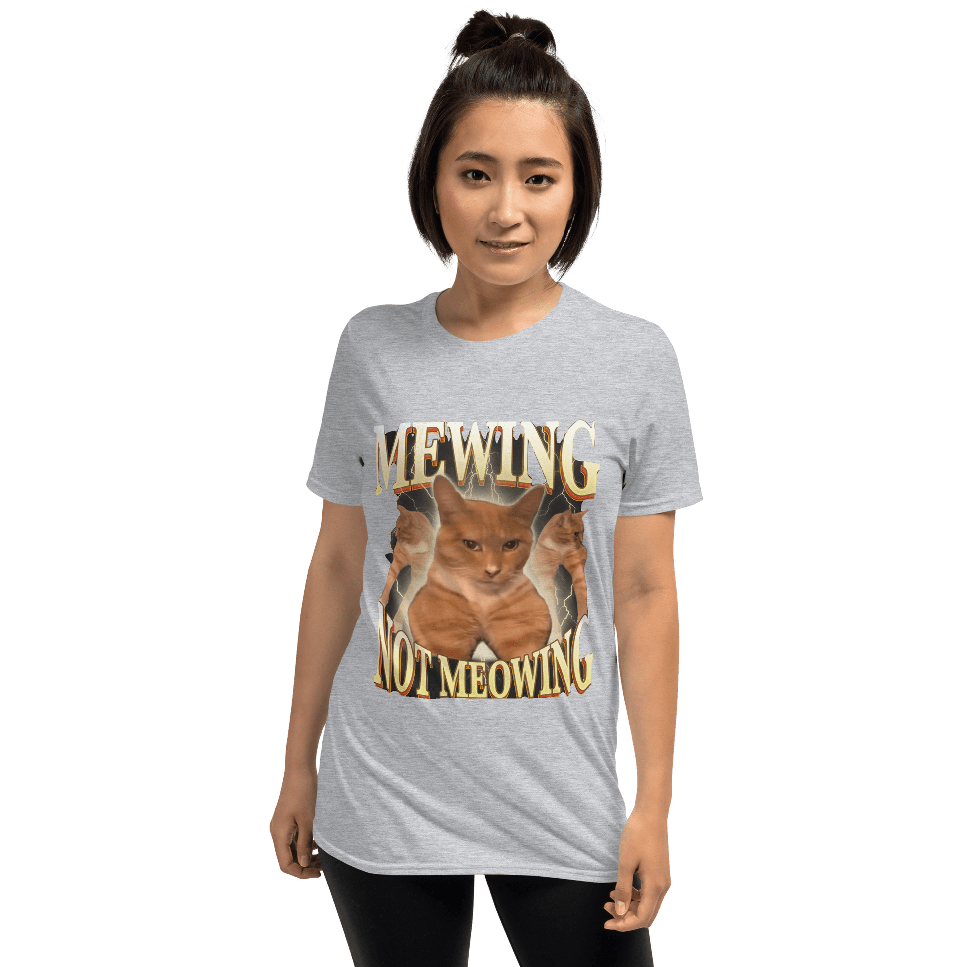 Mewing Classic T-Shirt Meme - Sport Grey | Shirtposting