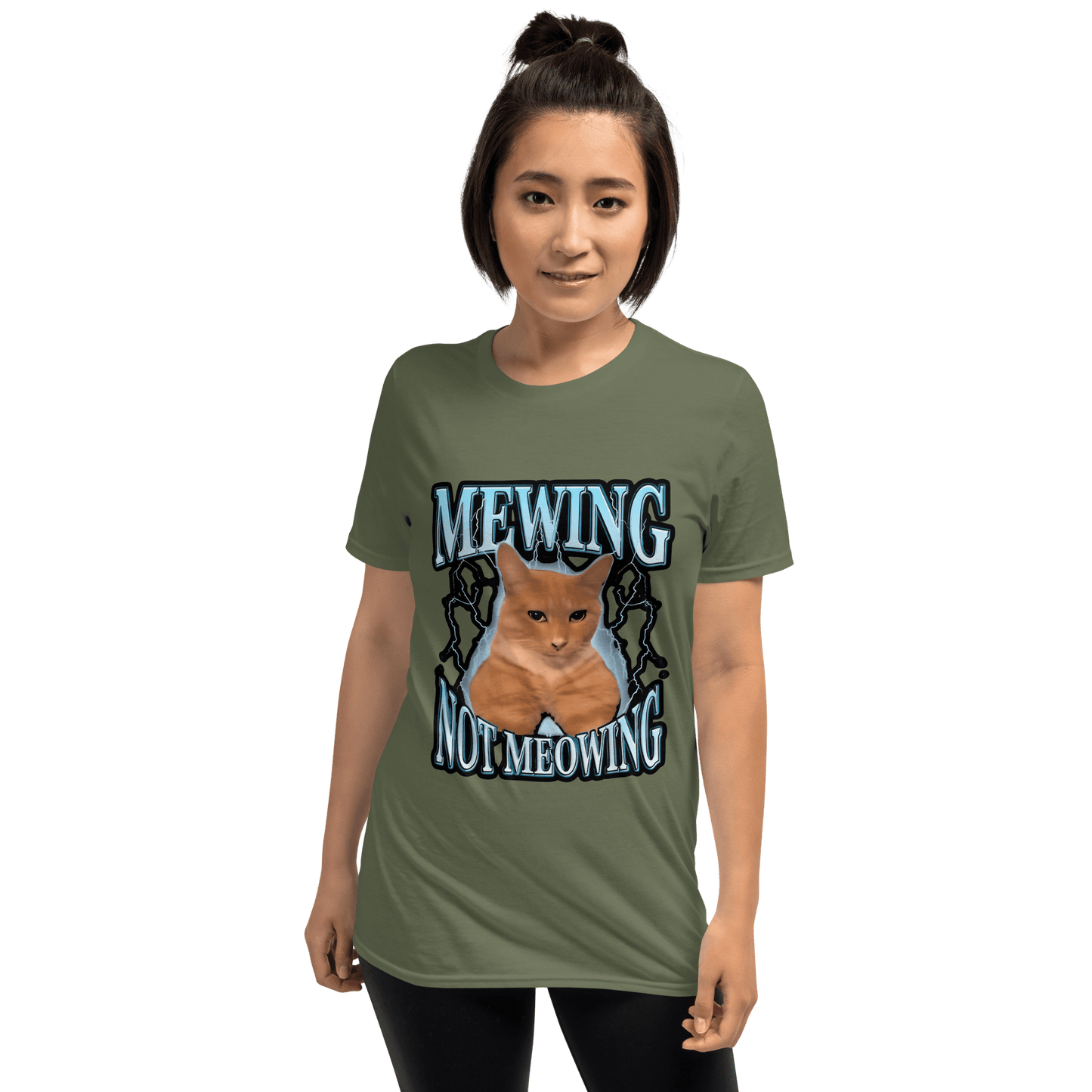 Mewing Classic T-Shirt Meme - Sport Grey | Shirtposting