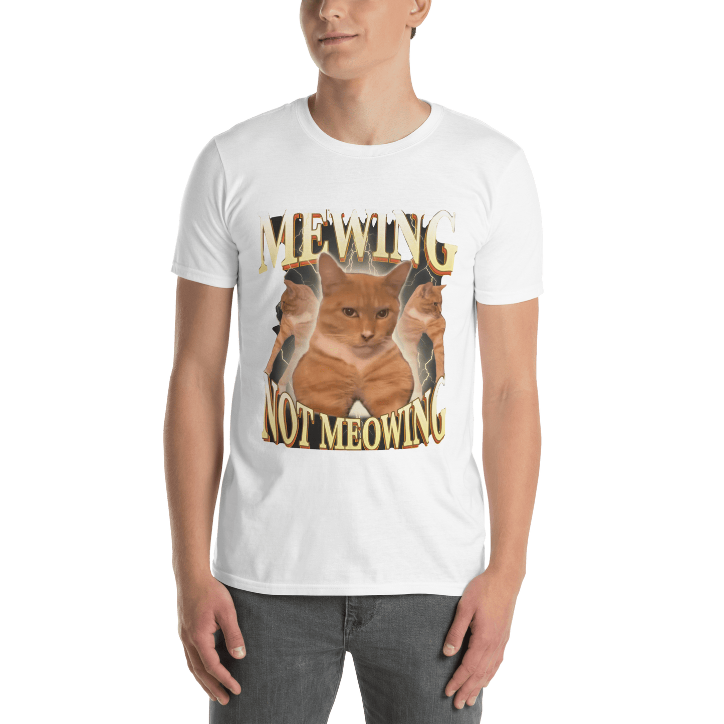 Mewing Classic T-Shirt Meme - Sport Grey | Shirtposting