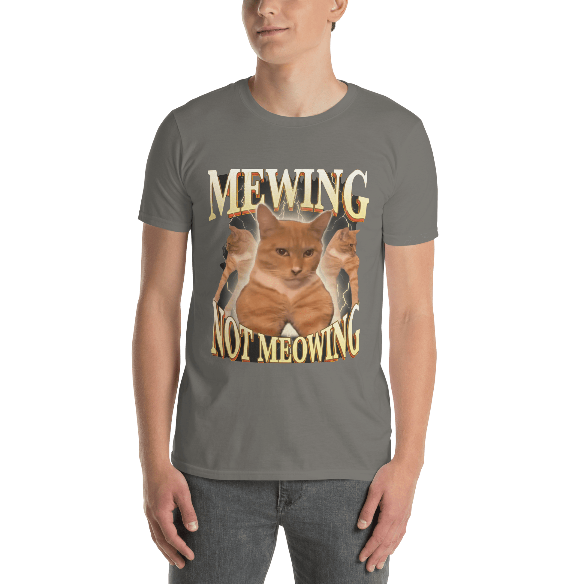 Mewing Classic T-Shirt Meme - Sport Grey | Shirtposting