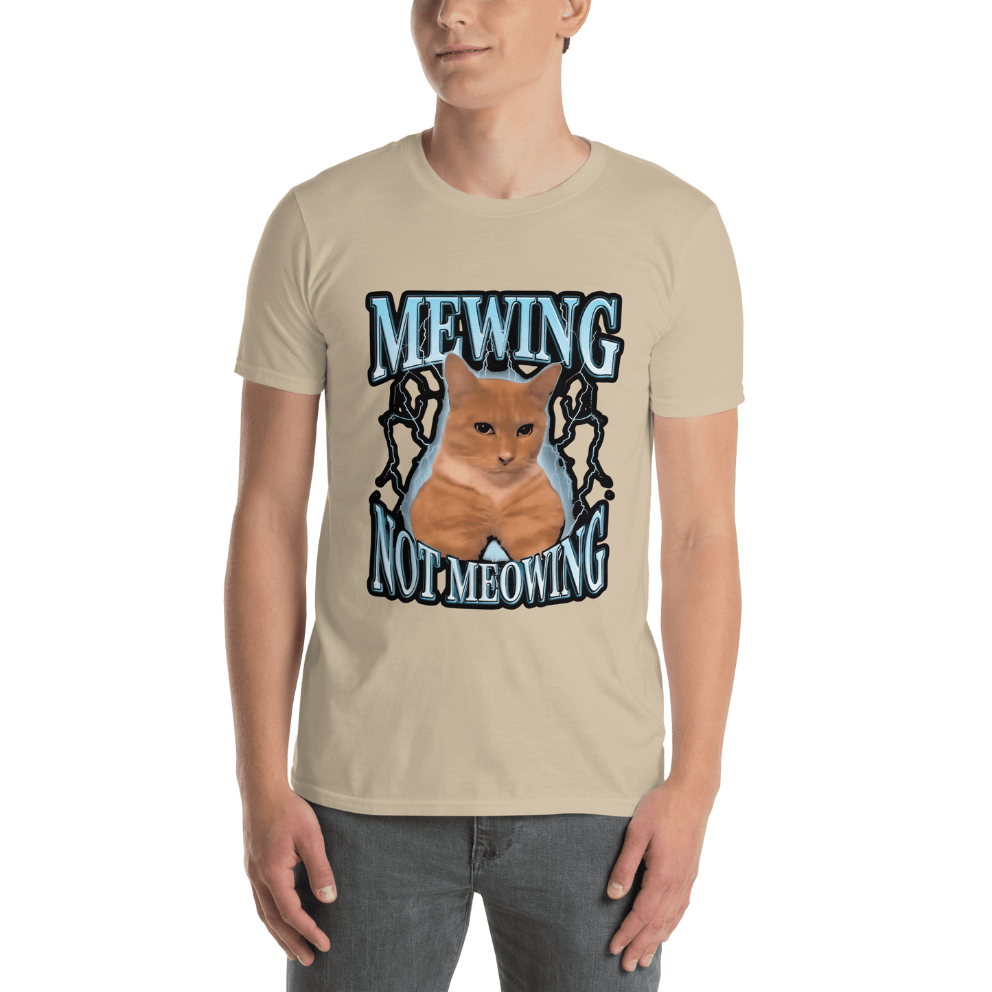 Mewing Classic T-Shirt Meme - Sport Grey | Shirtposting