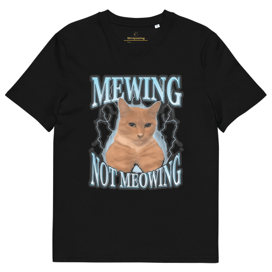 Mewing Premium Organic T-Shirt Meme - Black | Shirtposting