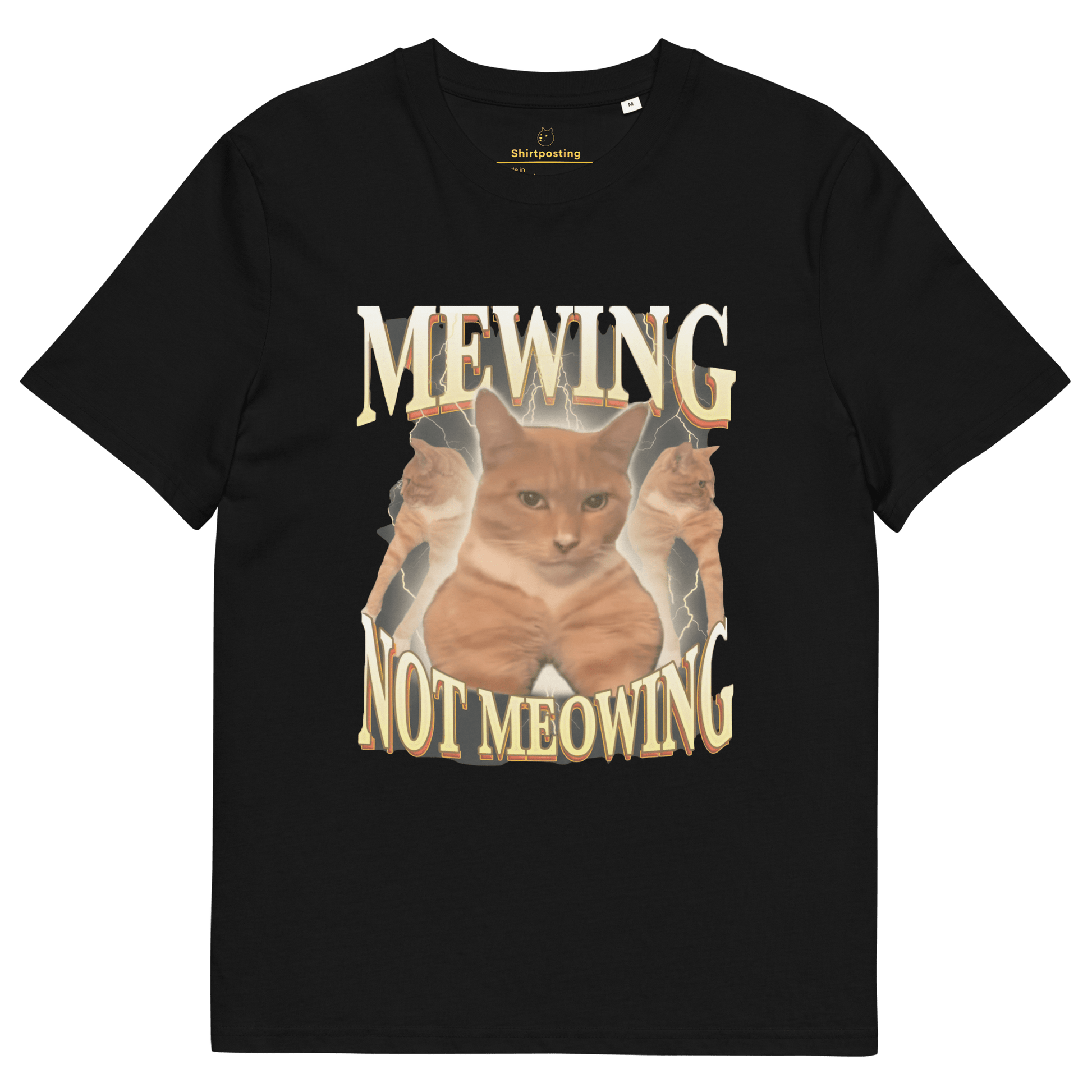 Mewing Premium Organic T-Shirt Meme - Black | Shirtposting