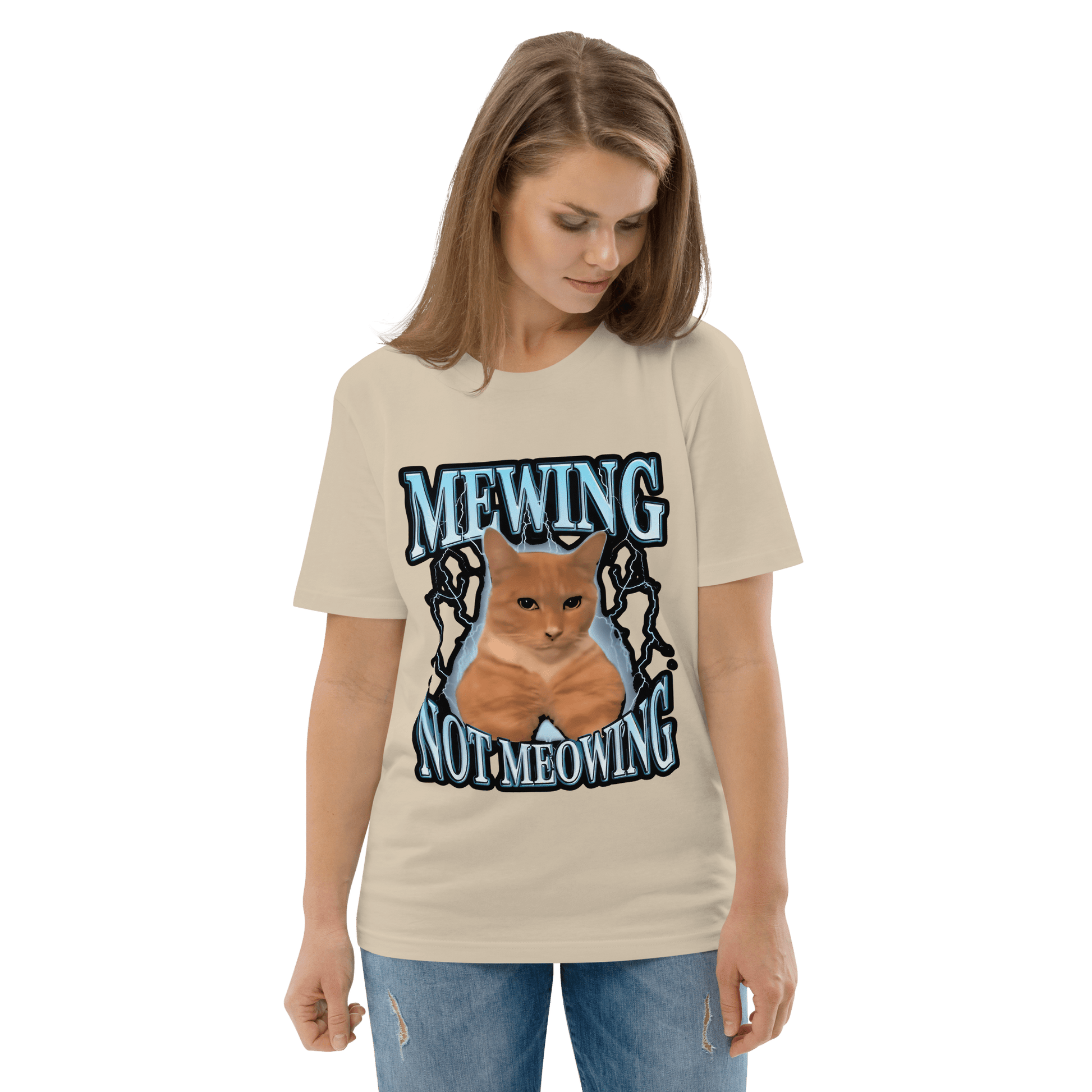 Mewing Premium Organic T-Shirt Meme - Dark Heather Grey | Shirtposting