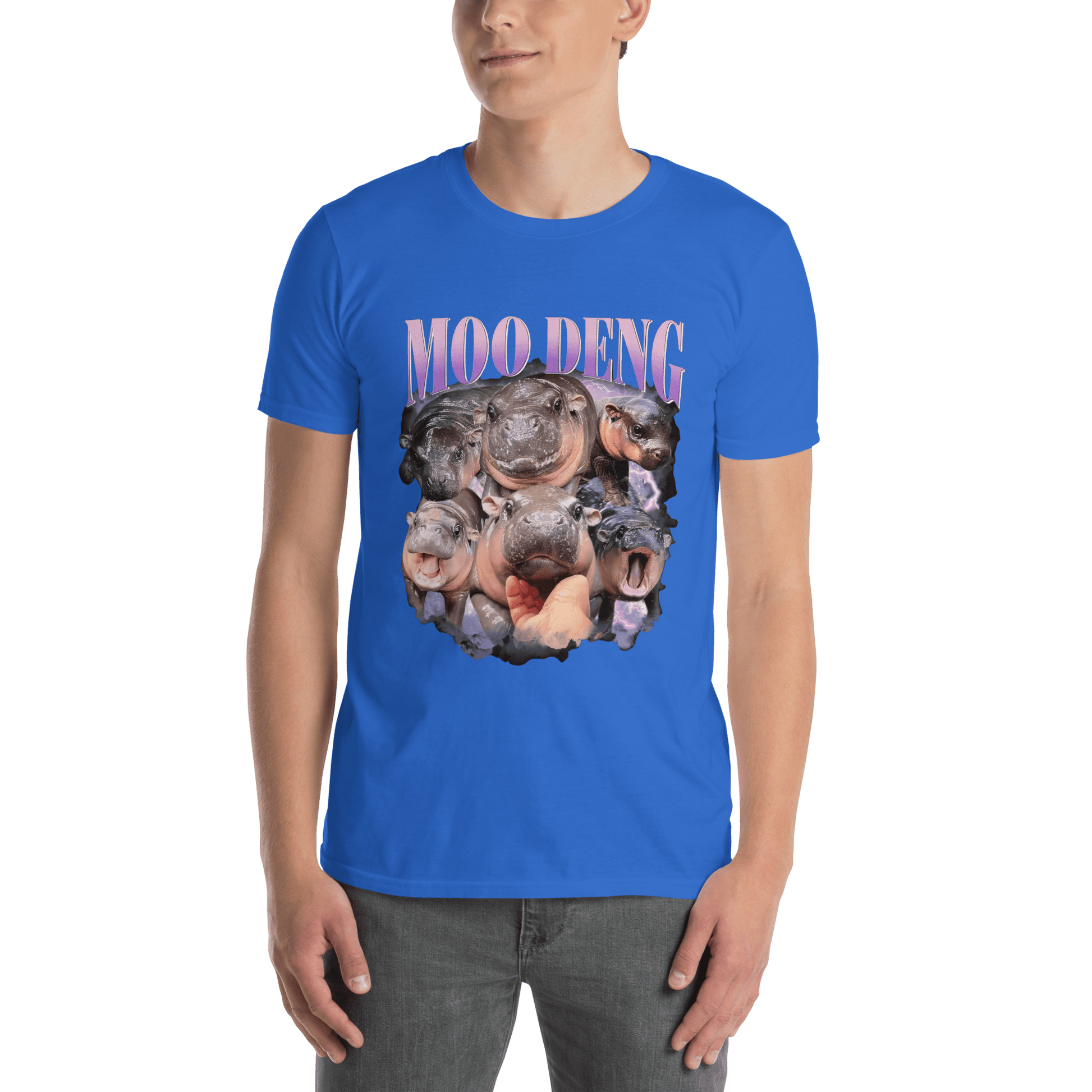 Moo Deng Classic T-Shirt Meme - Dark Heather Grey | Shirtposting