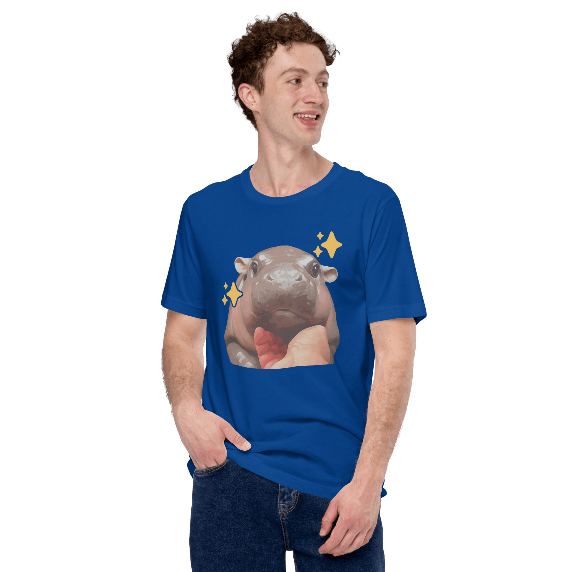Moo Deng Classic T-Shirt Meme - Military Green | Shirtposting