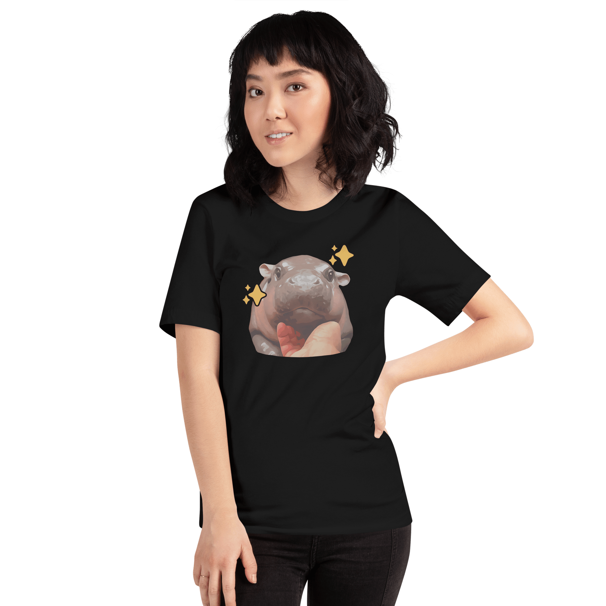 Moo Deng Classic T-Shirt Meme - Military Green | Shirtposting