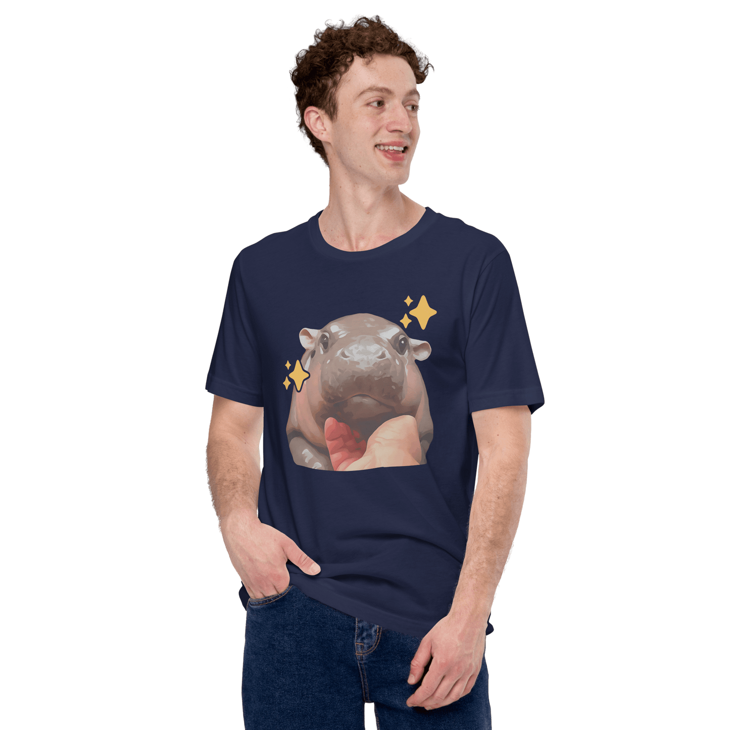 Moo Deng Classic T-Shirt Meme - Military Green | Shirtposting