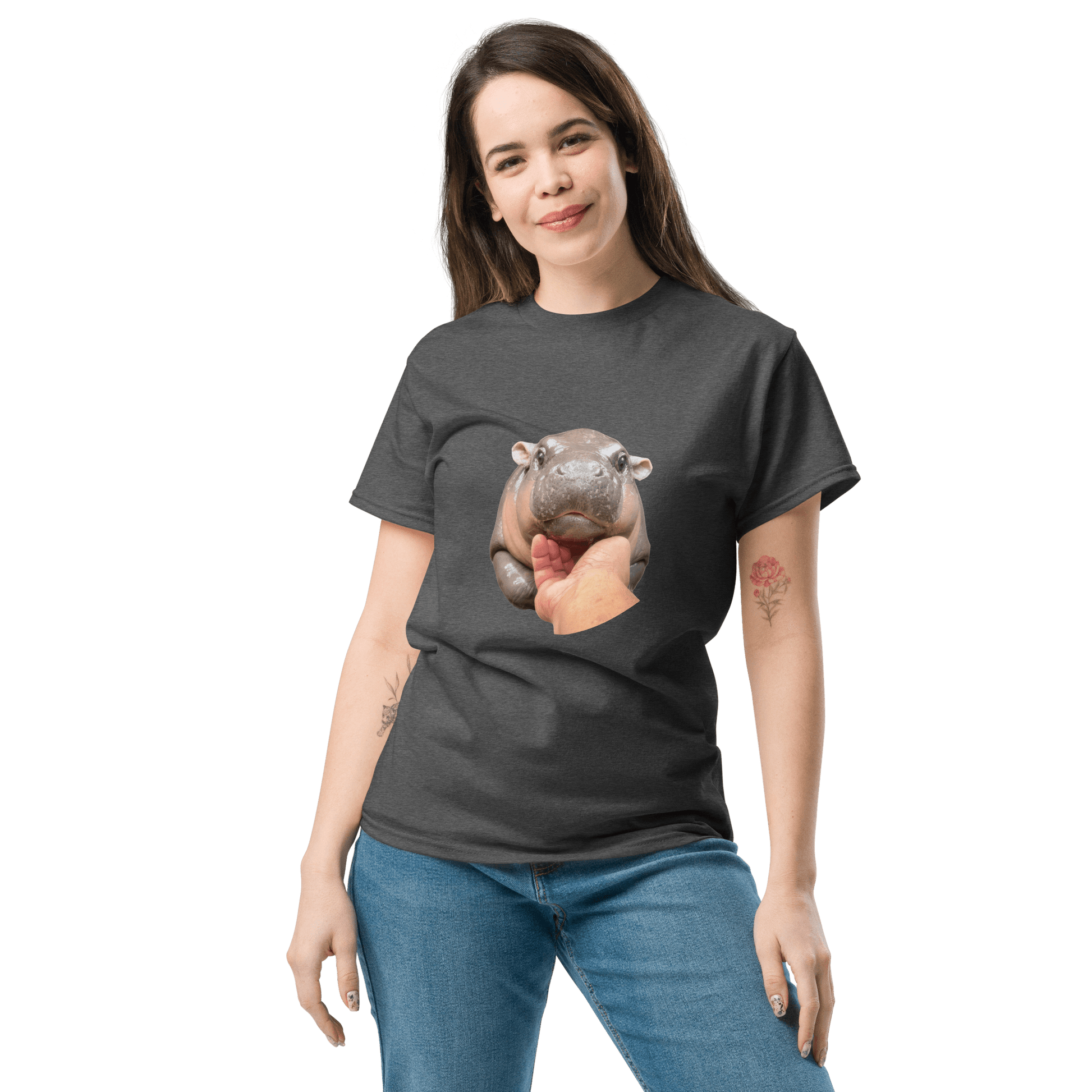 Moo Deng Classic T-Shirt Meme - Royal | Shirtposting