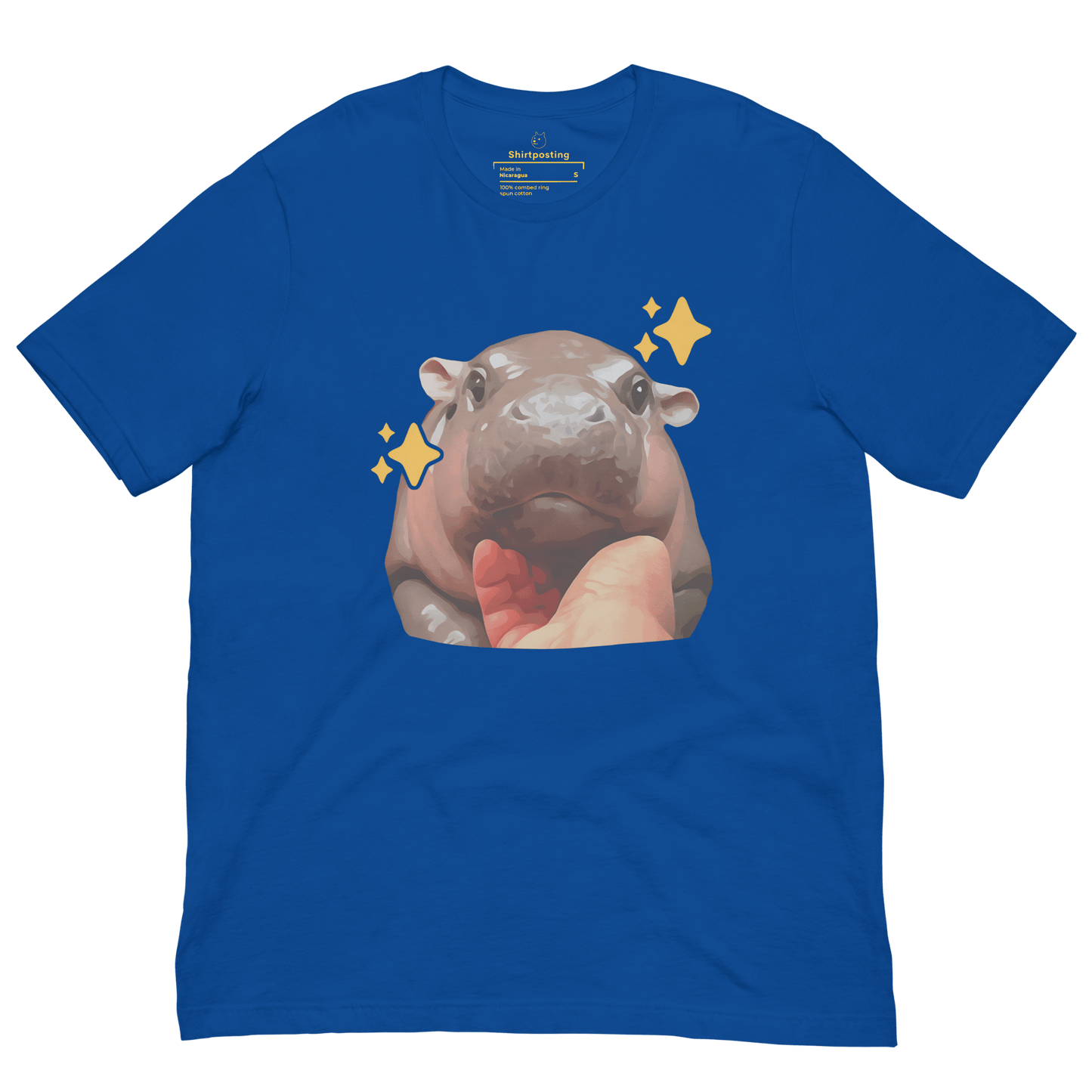 Moo Deng Classic T-Shirt Meme - True Royal | Shirtposting