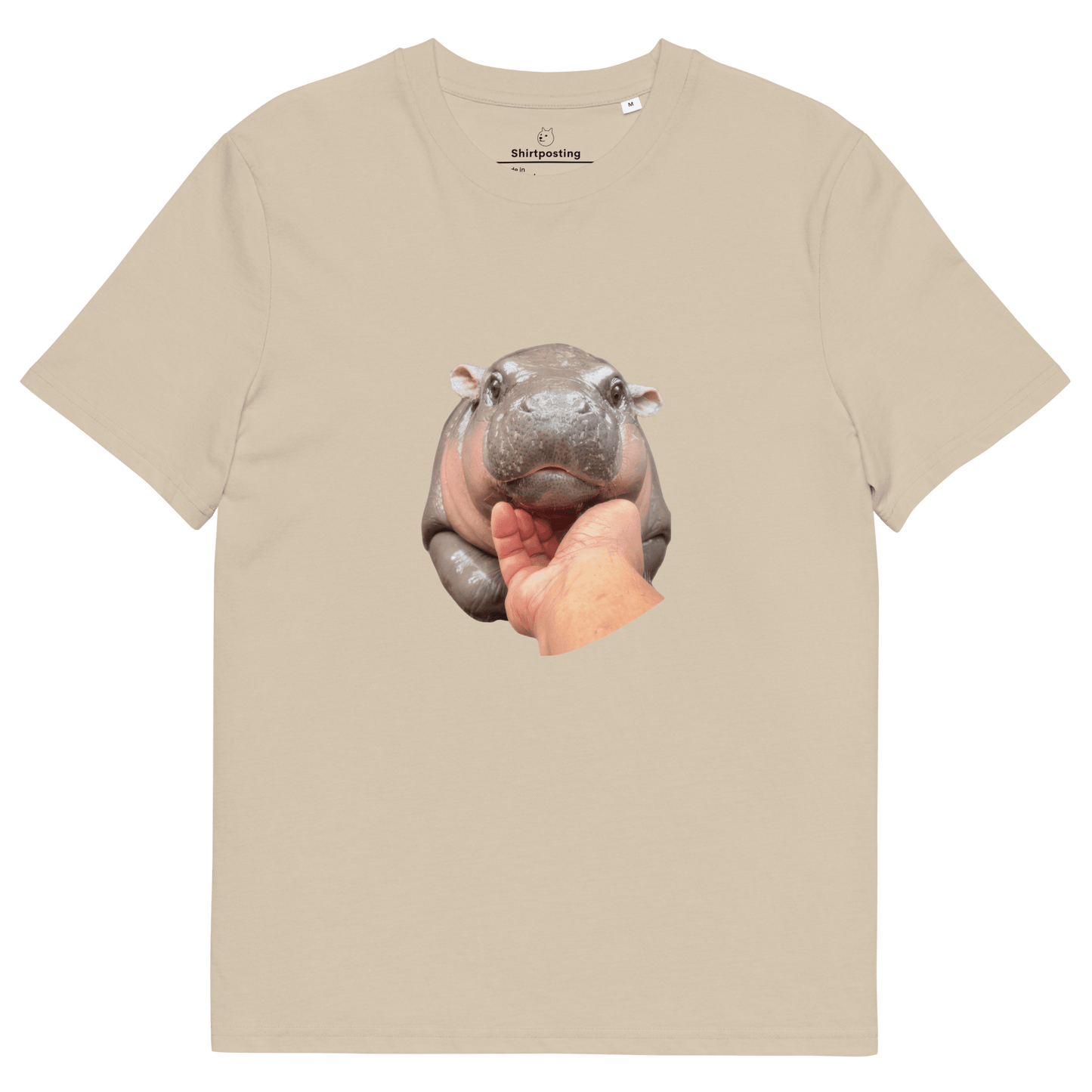 Moo Deng Premium Organic T-Shirt Meme - Desert Dust | Shirtposting