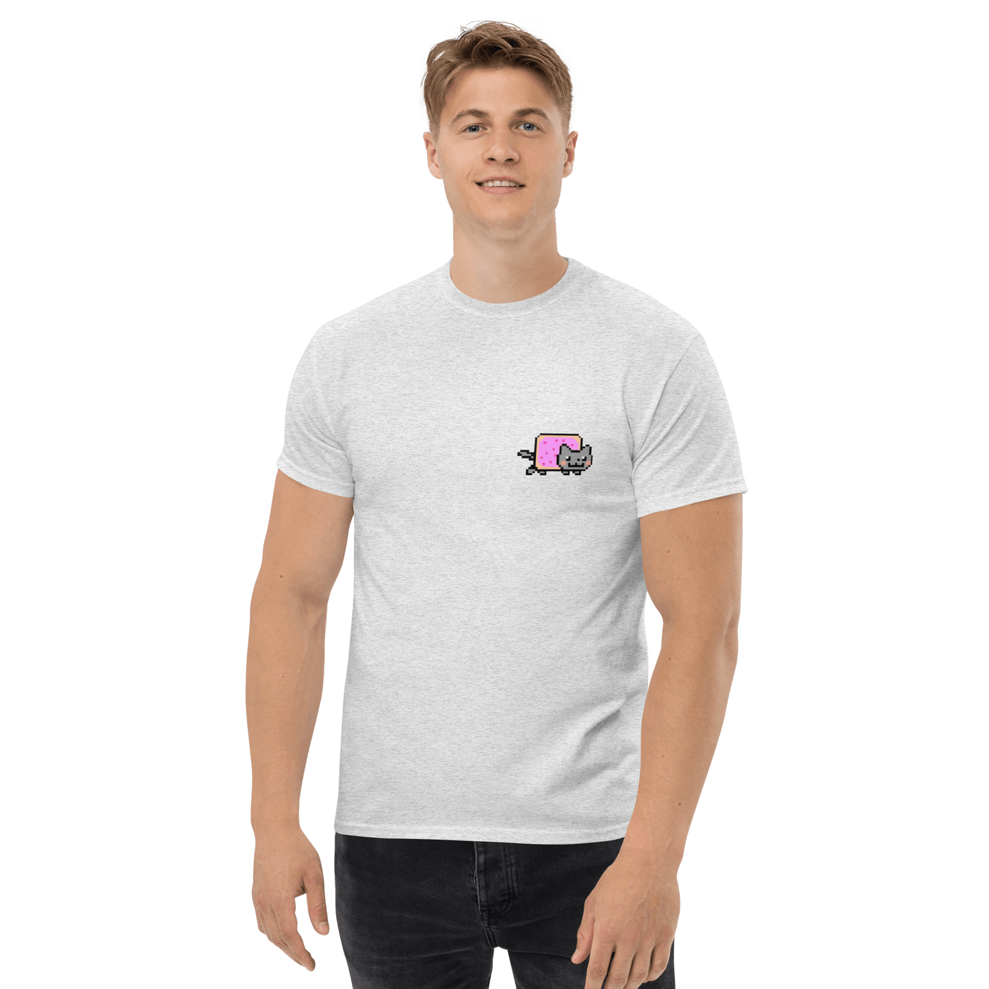 Nyan Cat Classic T-Shirt Meme - Ash | Shirtposting