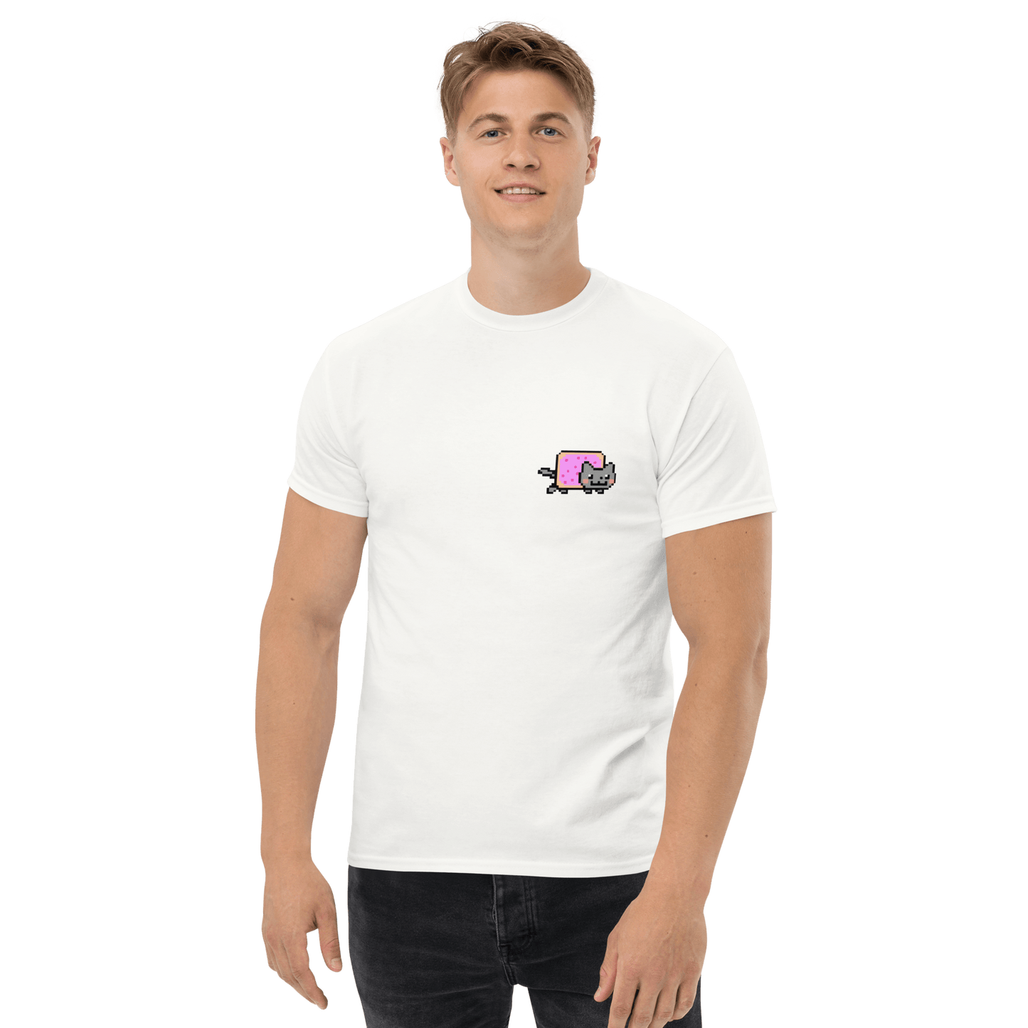 Nyan Cat Classic T-Shirt Meme - Ash | Shirtposting