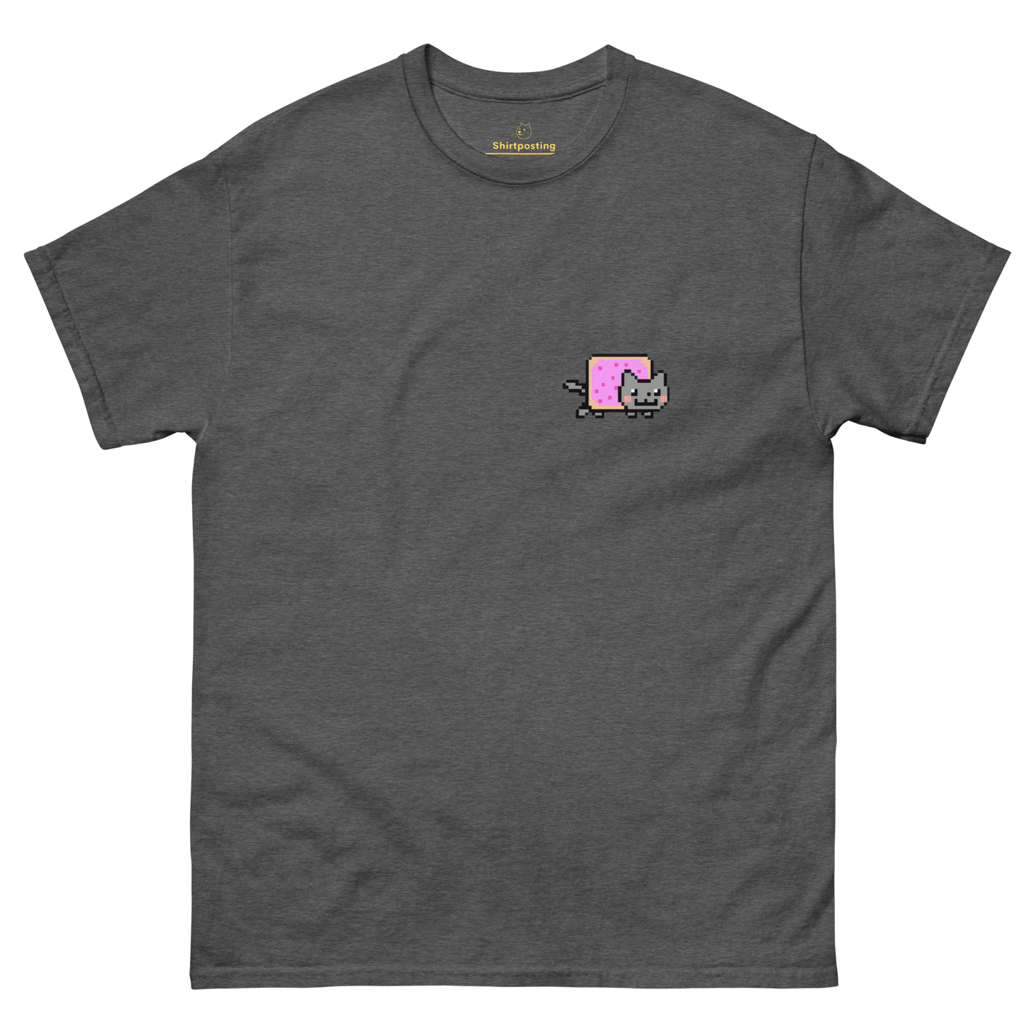 Nyan Cat Classic T-Shirt Meme - Dark Heather | Shirtposting